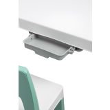 Mesa Infantil de plástico y 2 sillas Monti , Toyz color menta