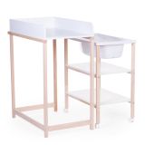 Mueble cambiador de madera con Bañera Integrada en color Blanco y Natural, Childhome - REBAJAS -  - imagen 2