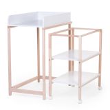 Mueble cambiador con Bañera en color Blanco y Natural, Childhome