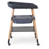 Mueble cambiador Evolux color antracita y natural Childhome