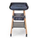 Mueble cambiador Evolux color antracita y natural Childhome