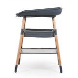 Mueble cambiador Evolux color antracita y natural Childhome
