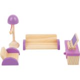 Muebles de salón para casita de muñecas