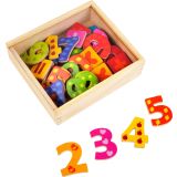 Números magnéticos multicolores 