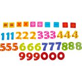 Números magnéticos multicolores 
