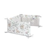 Protector de cuna de felpa Diseño Ciervos Grises , para cuna de 60 x 120 cm - imagen 2