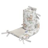 Protector de cuna de felpa Diseño Ciervos Grises , para cuna de 60 x 120 cm - imagen 4