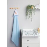 Capa de baño de algodón termo-terry con capucha bordada Zorrito Azul - imagen 6