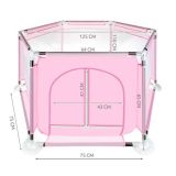 Parque de juegos infantil Rosa 115 x 65 cm - imagen 7