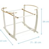 Patas Mecedora para Capazo o Moisés Clair de Lune – Madera con Freno