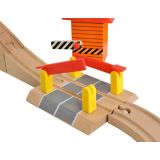 Pista de tren de madera con edificios y helipuerto , 69 piezas - imagen 43