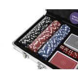 Poker, set de 300 fichas en maletín de aluminio