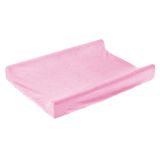Funda con banda Elástica para cambiador de Bebé  70 x 50 cm , Tejido Toalla-Rosa - imagen 2