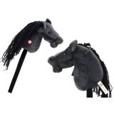 Cabeza de Caballo de Peluche | Hobby Horse Negro con Sonidos Realistas - imagen 2