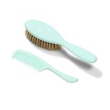 Cepillo y peine BabyOno con cerdas naturales suaves, ideal para el cuidado del cabello del bebé.
