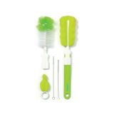 Set de cepillos para biberones y tetinas, limpieza eficiente para la alimentación infantil y cuidado del bebé.