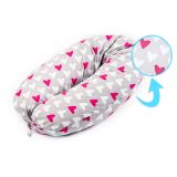 Almohada XL para embarazo - corazones rosados - imagen 2
