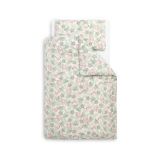 Edredón y Funda de Almohada para Cama Diseño Clematis para Niños - 100x135 cm, Algodón 100%