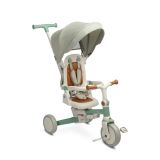 Triciclo Transformable en Bicicleta Faro  menta