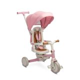 Triciclo Transformable en Bicicleta Faro rosa