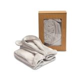 Albornoz Infantil Suave con Orejas de Oso Teddy - Gris - Para Niños de 1 a 2 Años - imagen 5