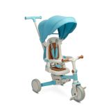 Triciclo Transformable en Bicicleta Faro azul