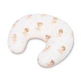 Cojín de Lactancia Muselina Rosa Ballerinas – Almohada Ergonómica Multifuncional para Bebé 0+