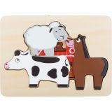 Puzzle a capas Animales de la Granja - 6 piezas - imagen 7