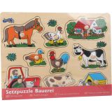 Puzzle de madera para Niños Agricultor 
