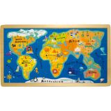 Puzzle de madera Mapamundi 