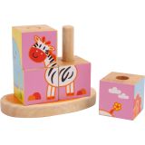 Puzzle para encajar cubos Animalitos