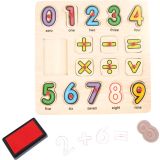 Puzzle con numeros y sellos