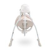 Columpio Eléctrico para Bebé Raffi con Rotación 90°, 5 Velocidades, Mosquitera y Música-Beige - imagen 12