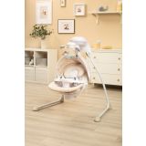 Columpio Eléctrico para Bebé Raffi con Rotación 90°, 5 Velocidades, Mosquitera y Música-Beige - imagen 19