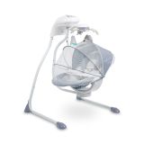 Columpio Eléctrico para Bebé Raffi con Rotación 90°, 5 Velocidades, Mosquitera y Música-Navy - imagen 4