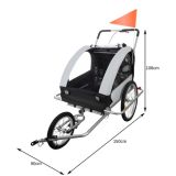 Remolque para Bicicleta para Niños acolchado Led 3 en 1
