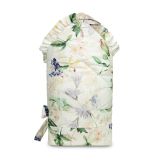Envoltorio de bebé en forma de cono con volantes. Estampado Magnolias - imagen 3