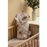 Envoltorio de bebé en forma de cono con volantes. Estampado Dream - imagen 7