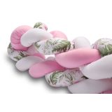 Protector Trenzado para Cuna FLores Rosas , 210 cm - imagen 6