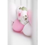 Protector Trenzado para Cuna FLores Rosas , 210 cm - imagen 7