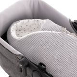 Saco Capazo Cruzado Reversible Sensitive Gris de Norababybags - imagen 13