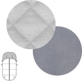 Saco para Silla de Paseo Universal Viella Gris (45x98x3 cm) – Adaptable, Desenfundable y con Cremalleras Laterales - imagen 7