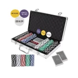 Set de Poker Malatec con 300 Fichas y Accesorios