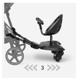 Tabla Universal para Cochecito Ally XL Negro Kikkaboo - imagen 8