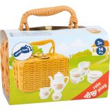 Servicio de Café de porcelana en cesta - imagen 19