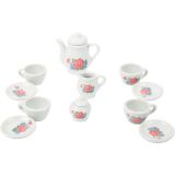 Servicio de Café de porcelana en cesta - imagen 25