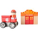 Set de construcción de madera Bomberos con Sonido