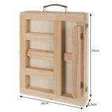 Set de Pintura en Maleta Con Caballete de Madera , 46 piezas