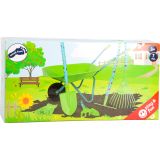 Gran set de jardín con carretilla