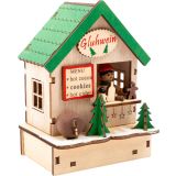 Set de lámparas, mercado de Navidad 